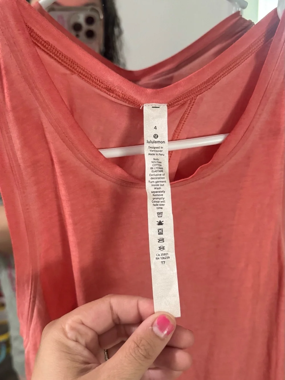 Lululemon All Tied Up Tank Top Pima Cotton